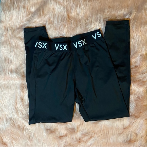 Victoria Secret Sport Leggings Logo Band VSX Large - Picture 2 of 5